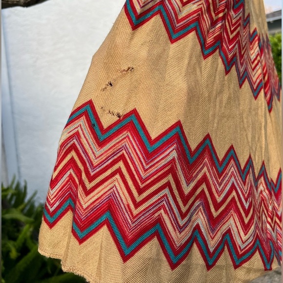 90s Missoni Chevron Striped Knit Skirt | Wool Blend | Made in Italy - Picture 8 of 12